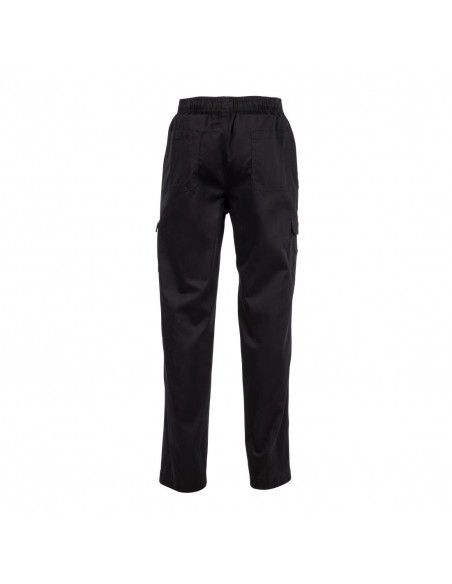 Pantalon de cuisine mixte Chef Works Slim Fit Cargo noir XXL