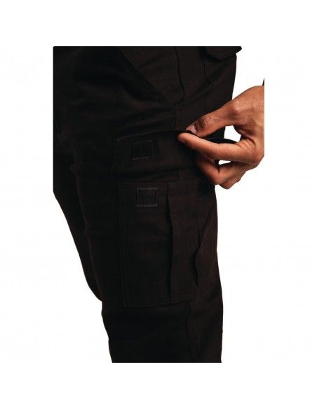 Pantalon homme slim stretch Cargo noir 42