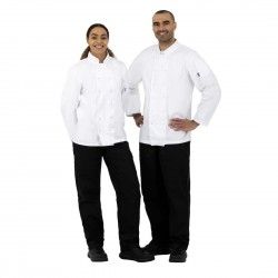 Veste de cuisine mixte Whites Vegas manches longues blanche M 2