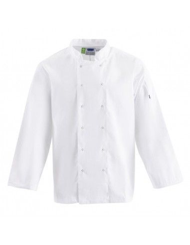 Veste de cuisine mixte Whites Vegas manches longues blanche S