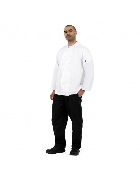 Veste de cuisine mixte Whites Vegas manches longues blanche XL
