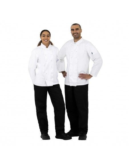 Veste de cuisine mixte Whites Vegas manches longues blanche XXL