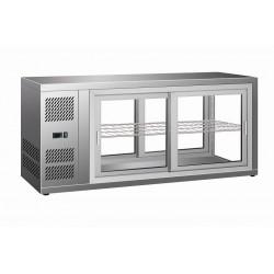 Vitrine réfrigérée de comptoir à poser avec vitre droite, +2°/+12°C, L 1110 mm