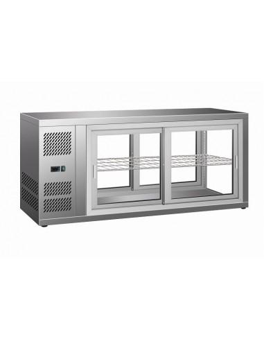 Vitrine réfrigérée de comptoir à poser avec vitre droite, +2°/+12°C, L 1110 mm