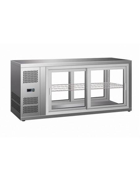 Vitrine réfrigérée de comptoir à poser avec vitre droite, +2°/+12°C, L 1110 mm