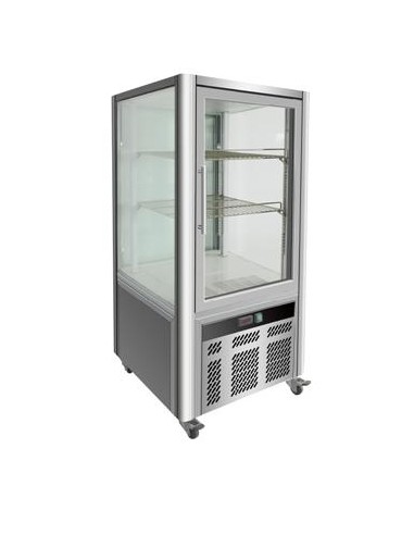 Vitrine réfrigérée verticale ventilée avec 2 étagères GN 1/1, +2°/+10°C