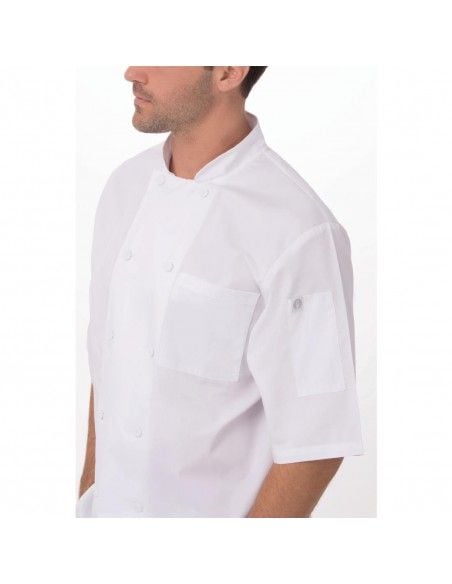 Veste de cuisine mixte blanche Cool Vent Chef Works Montreal XS
