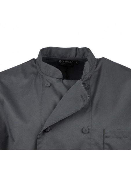 Veste de cuisine mixte Chef Works grise M