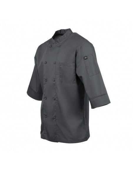 Veste de cuisine mixte Chef Works grise S