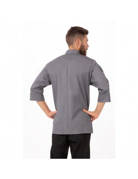Veste de cuisine mixte Chef Works grise S