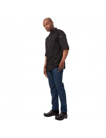 Veste de cuisine mixte Cool Vent Chef Works Montreal noire M