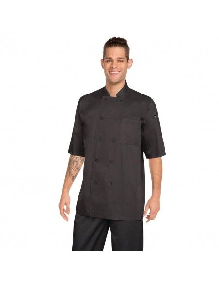 Veste de cuisine mixte Cool Vent Chef Works Montreal noire XS