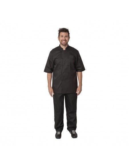 Veste de cuisine mixte Cool Vent Chef Works Montreal noire XS