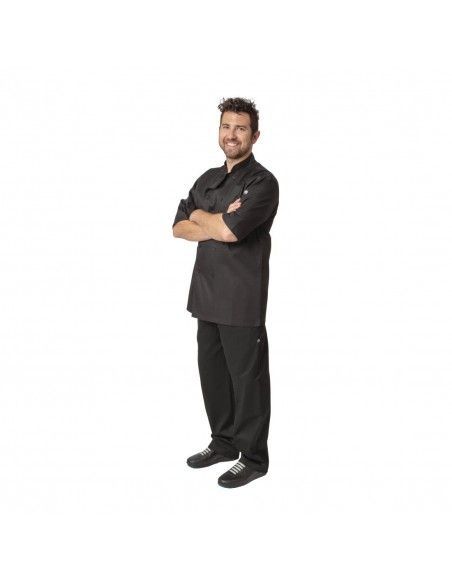 Veste de cuisine mixte Cool Vent Chef Works Montreal noire XS