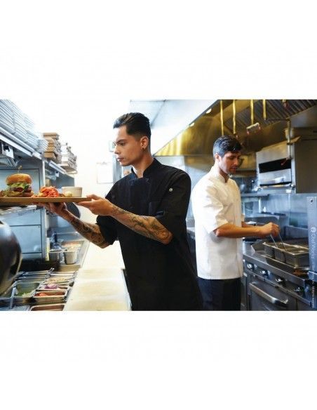 Veste de cuisine mixte Cool Vent Chef Works Montreal noire XXL