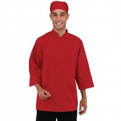Veste de cuisine mixte Chef Works rouge M 2