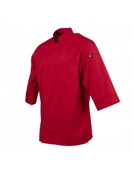 Veste de cuisine mixte Chef Works rouge M