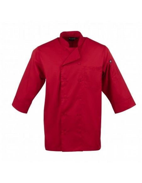 Veste de cuisine mixte Chef Works rouge S