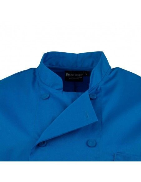 Veste de cuisine mixte Chef Works bleue L