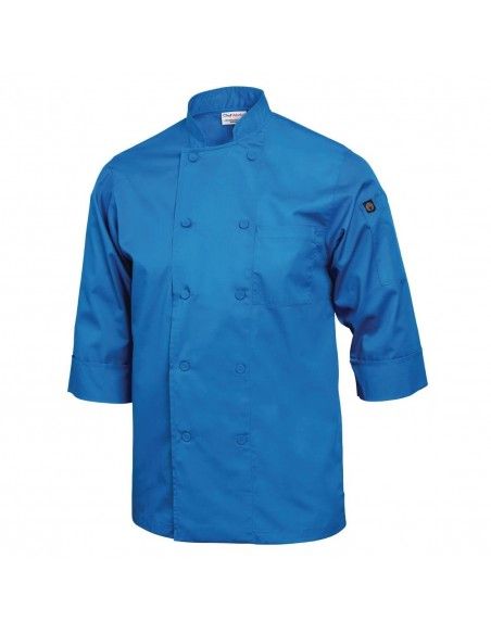 Veste de cuisine mixte Chef Works bleue XL