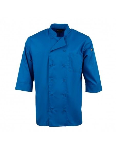 Veste de cuisine mixte Chef Works bleue XL