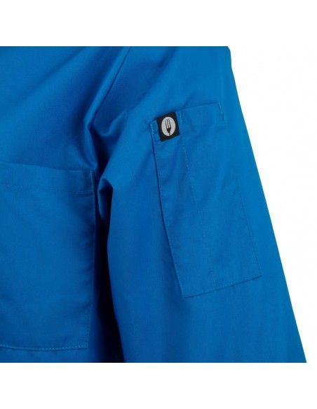 Veste de cuisine mixte Chef Works bleue XL