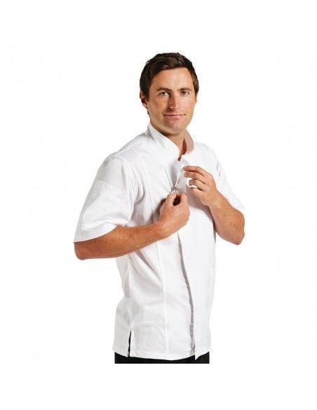 Veste de cuisine mixte Cool Vent Chef Works Urban Springfield blanche M