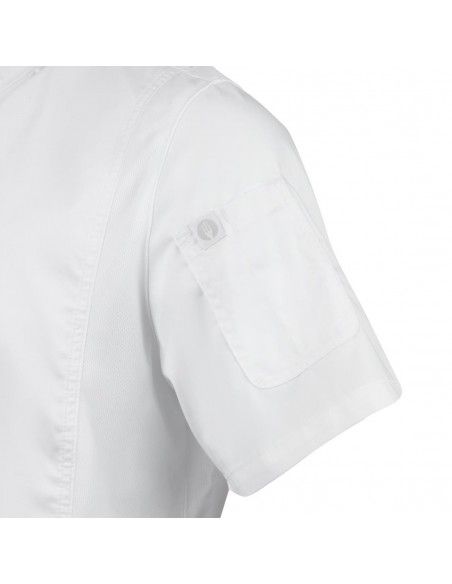 Veste de cuisine mixte Cool Vent Chef Works Urban Springfield blanche XL