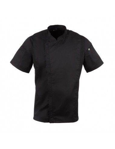 Veste de cuisine mixte Cool Vent Chef Works Urban Springfield noire S