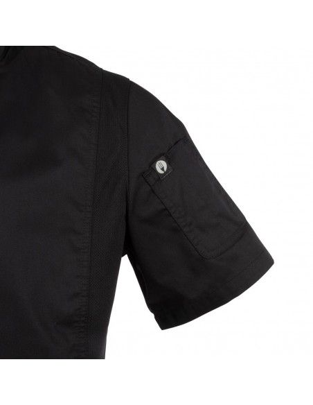 Veste de cuisine mixte Cool Vent Chef Works Urban Springfield noire XL