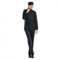 Veste de cuisine mixte Chaud Devant Hilton Poco manches longues noire L 2