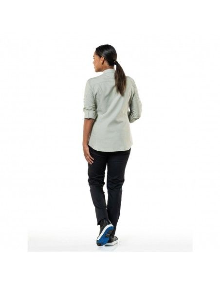 Veste de cuisine femme verte Chaud Devant Nordic taille S