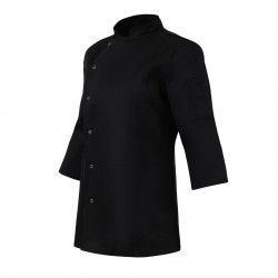 Veste de cuisinier femme ajustée Whites noire taille L 2
