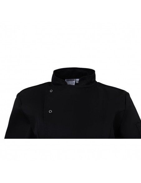 Veste de cuisinier femme ajustée Whites noire taille L