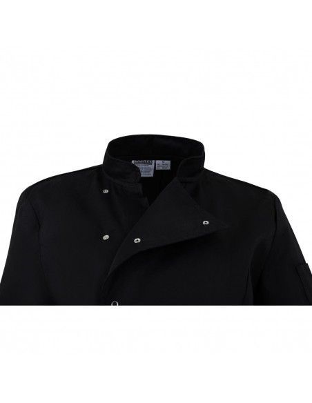 Veste de cuisinier femme ajustée Whites noire taille L