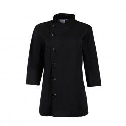 Veste de cuisinier femme ajustée Whites noire taille M