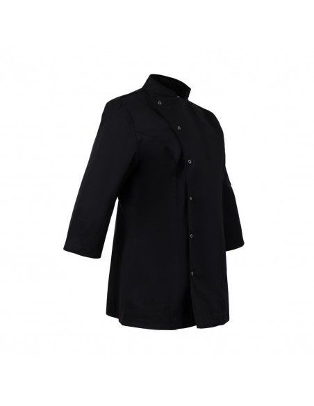 Veste de cuisinier femme ajustée Whites noire taille S