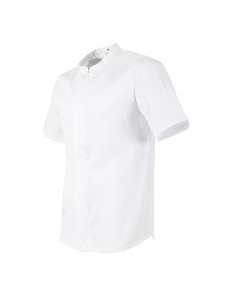 Veste de cuisinier en maille à manches courtes Southside Harlem blanche S