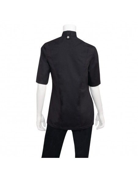 Veste de cuisine femme zippée légère Springfield Chef Works noire XXL