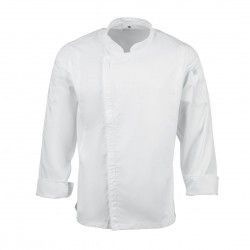 Veste de cuisine mixte légère à fermeture éclair Hartford Chef Works Urban blanche M