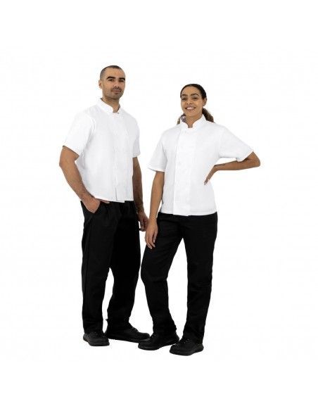 Lot de 2 vestes de cuisine blanches Nisbets Essentials XXL
