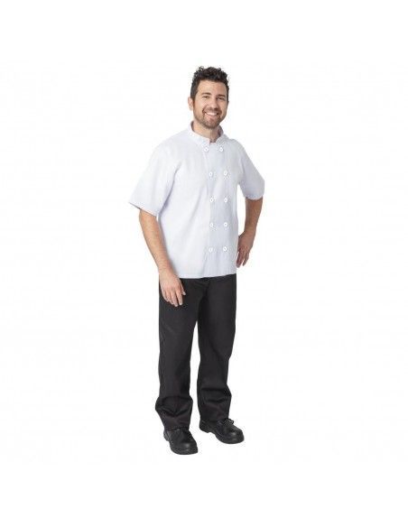Lot de 2 vestes de cuisine blanches Nisbets Essentials XXL