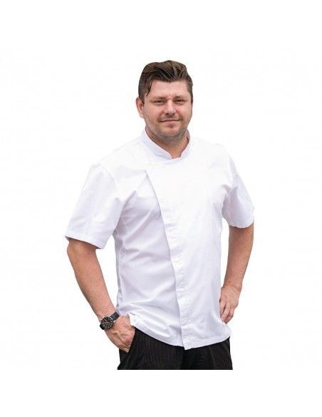 Veste de cuisinier à manches courtes Chef Works Cannes M