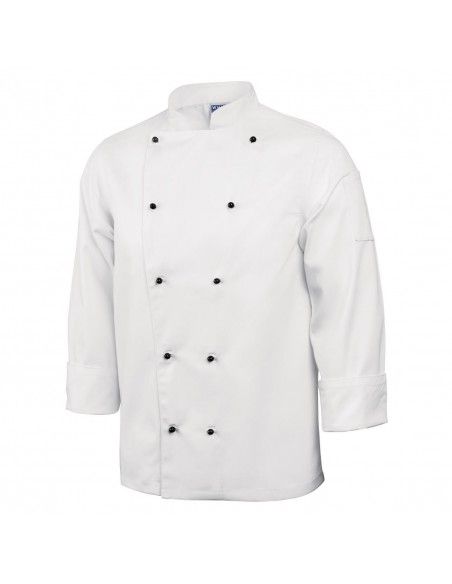 Veste de cuisine mixte Whites Chicago manches longues blanche L