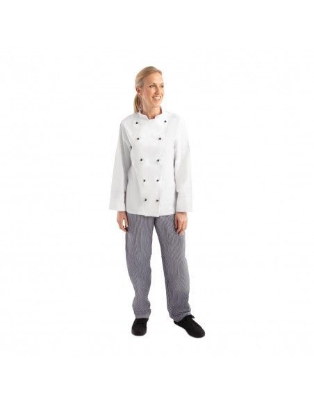 Veste de cuisine mixte Whites Chicago manches longues blanche L