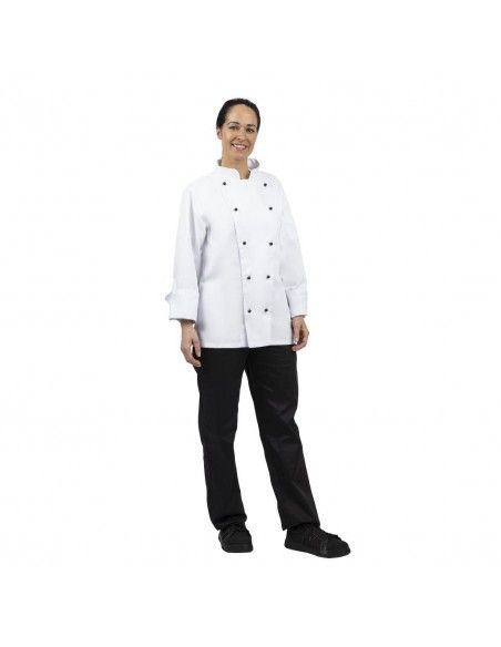 Veste de cuisine mixte Whites Chicago manches longues blanche S