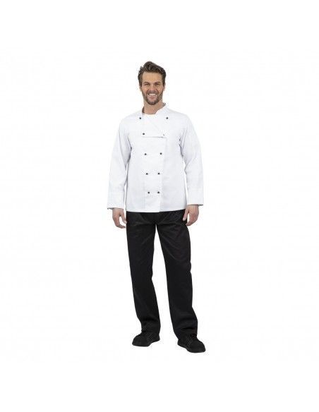 Veste de cuisine mixte Whites Chicago manches longues blanche S