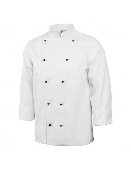 Veste de cuisine mixte Whites Chicago manches longues blanche S