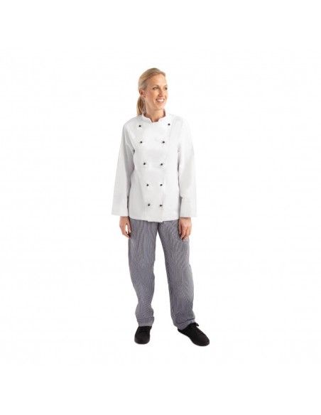 Veste de cuisine mixte Whites Chicago manches longues blanche S