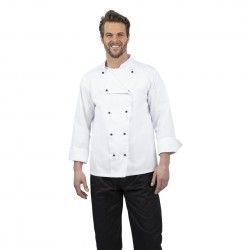 Veste de cuisine mixte Whites Chicago manches longues blanche XL